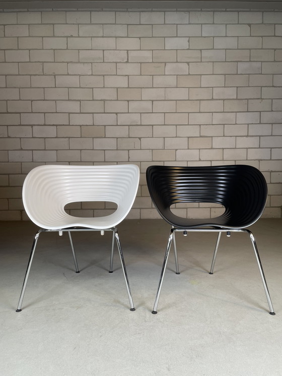 Image 1 of 4x Vitra Tom Vac chair zwart