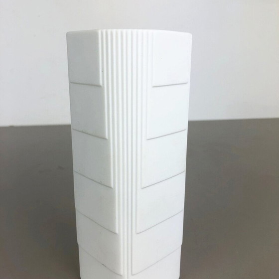 Image 1 of Vintage porseleinen Op Art vaas van Christa Galtz voor Rosenthal, Duitsland 1970