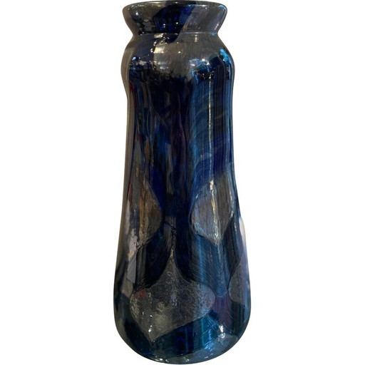 Vintage vaas van Biot glasfabriek, 1977