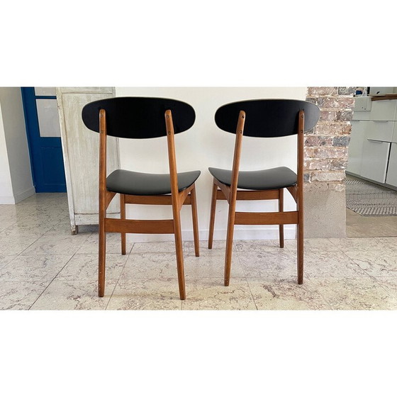 Image 1 of Paar vintage Scandinavische stoelen