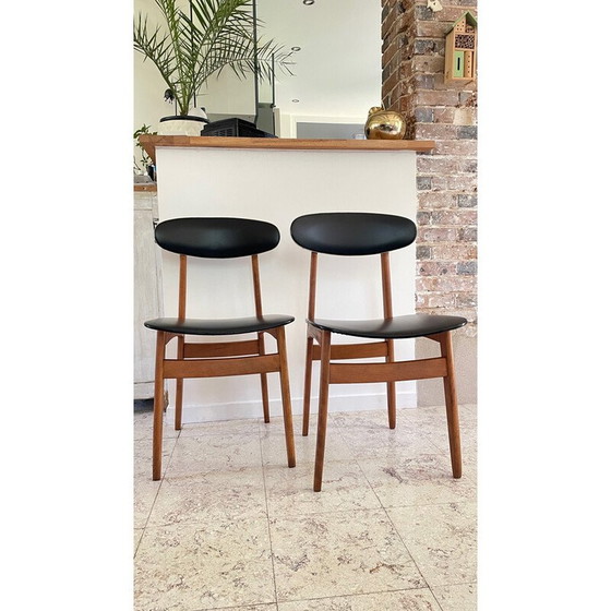 Image 1 of Paar vintage Scandinavische stoelen