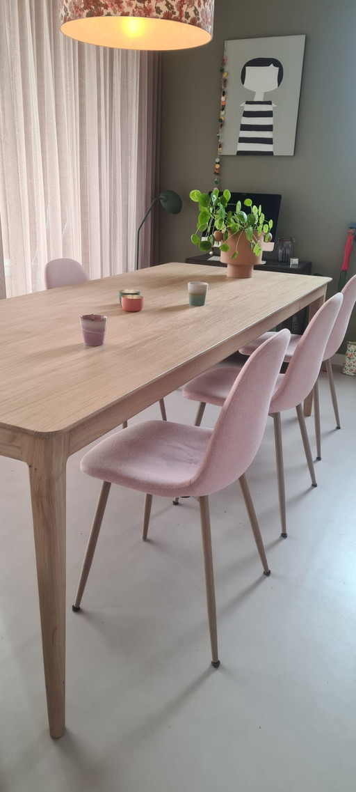 Eiken tafel handgemaakt