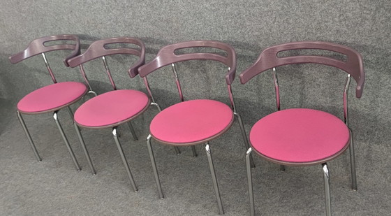 Image 1 of Kusch & Co Set Stoelen Tafel Eetkamerstoel Keukenstoel Mid Century Modern Design 60s Vintage Retro 60S