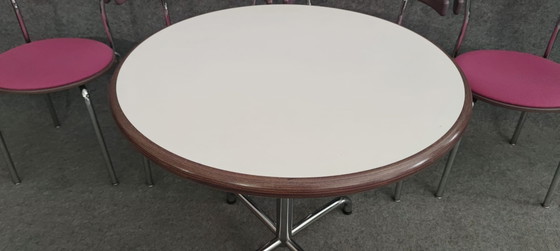 Image 1 of Kusch & Co Set Stoelen Tafel Eetkamerstoel Keukenstoel Mid Century Modern Design 60s Vintage Retro 60S