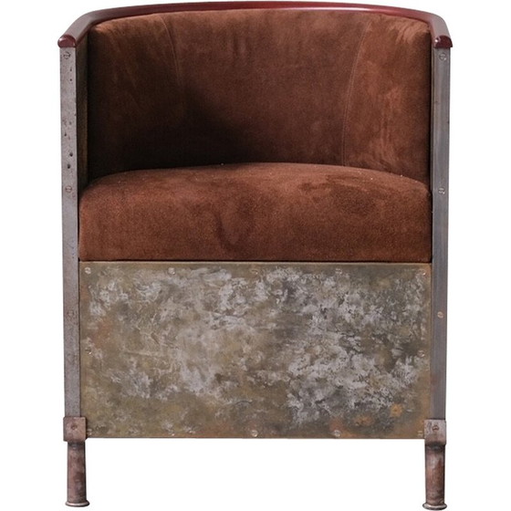 Image 1 of Vintage Jarn-Mocca fauteuil van Mats Theselius voor Kallemo, Zweden 1994