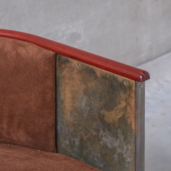 Image 1 of Vintage Jarn-Mocca fauteuil van Mats Theselius voor Kallemo, Zweden 1994