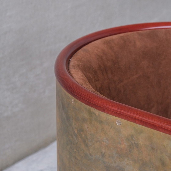 Image 1 of Vintage Jarn-Mocca fauteuil van Mats Theselius voor Kallemo, Zweden 1994