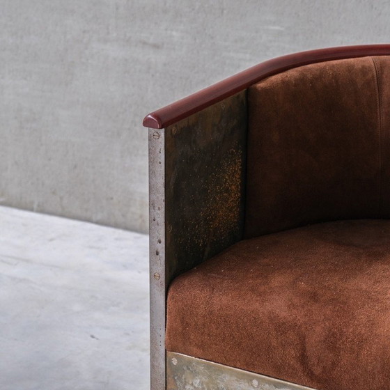 Image 1 of Vintage Jarn-Mocca fauteuil van Mats Theselius voor Kallemo, Zweden 1994