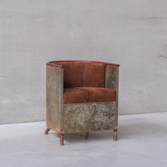 Image 1 of Vintage Jarn-Mocca fauteuil van Mats Theselius voor Kallemo, Zweden 1994