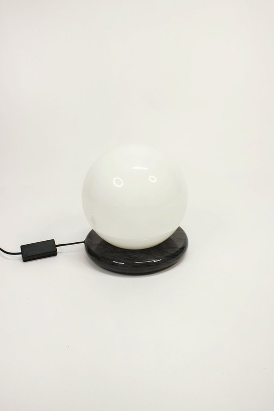 Image 1 of Vintage Marmeren Bollamp 