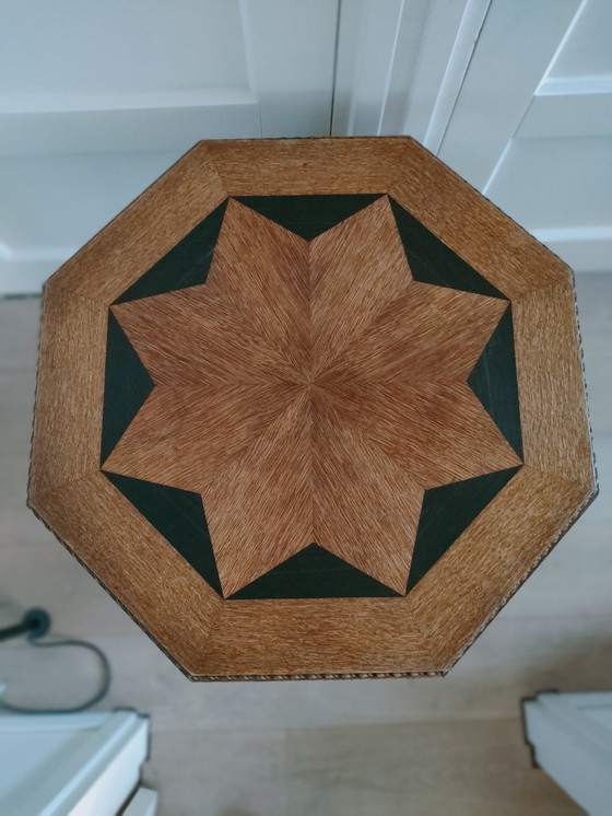 Image 1 of Eikenhouten Salontafel In Amsterdamse School Stijl Antieke Tafel Art Deco Bijzettafel Koffietafel