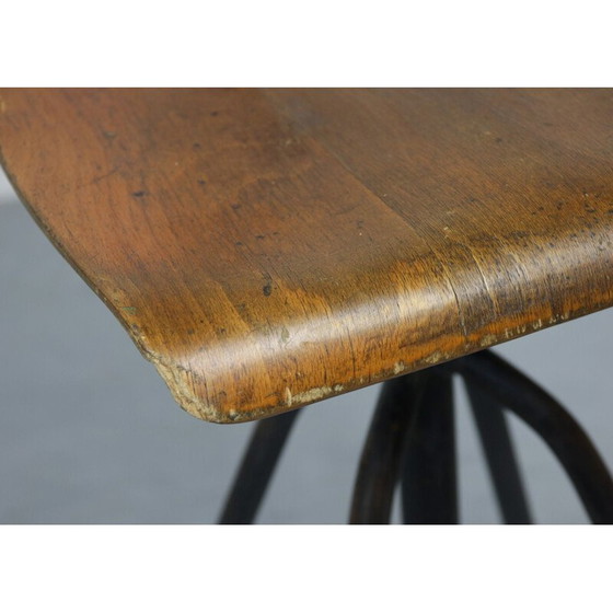 Image 1 of Paar draaistoelen vintage industrieel zwart, jaren 1960