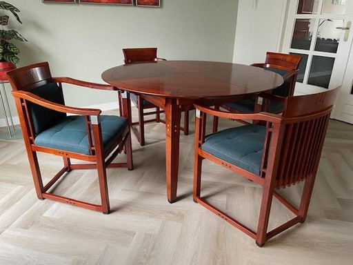 Schuitema Art Deco Eettafel Met 4 Stoelen