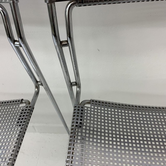 Image 1 of Paar vintage minimalistische Arrben Italy Sultana stapelbare eetkamerstoelen, jaren 1970