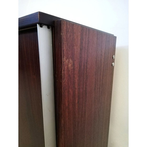 Image 1 of Italiaans vintage dressoir in palissander en aluminium van Mim Concept, jaren 1970