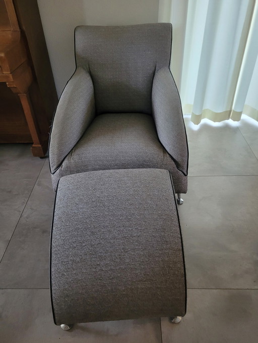 2X Fauteuil Topform Met Hocker