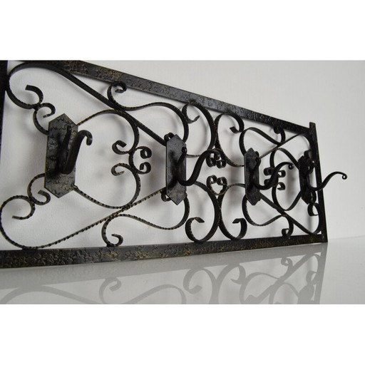 Vintage metalen muurhanger, Tsjecho-Slowakije 1960