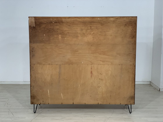 Image 1 of Mid Century highboard woonkamer kast harnas dressoir vintage