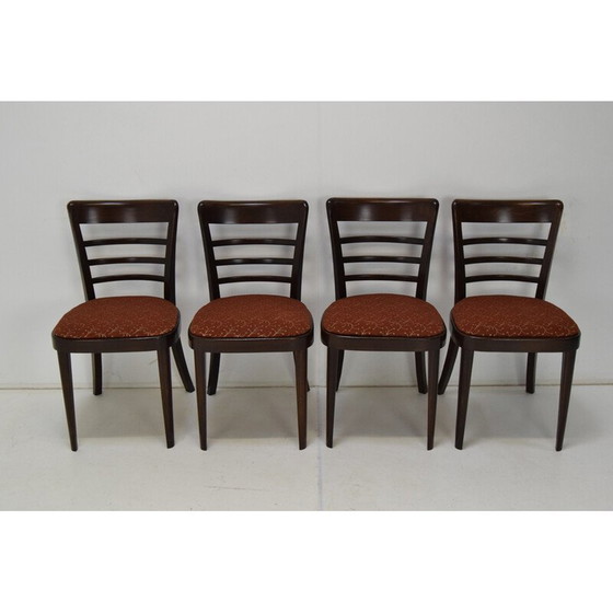 Image 1 of Set van 4 mid century eetkamerstoelen van Ton, Tsjecho-Slowakije 1950