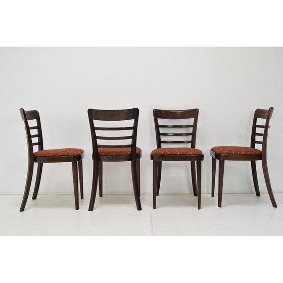 Image 1 of Set van 4 mid century eetkamerstoelen van Ton, Tsjecho-Slowakije 1950