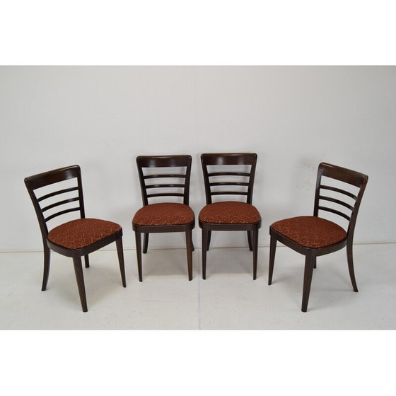 Image 1 of Set van 4 mid century eetkamerstoelen van Ton, Tsjecho-Slowakije 1950