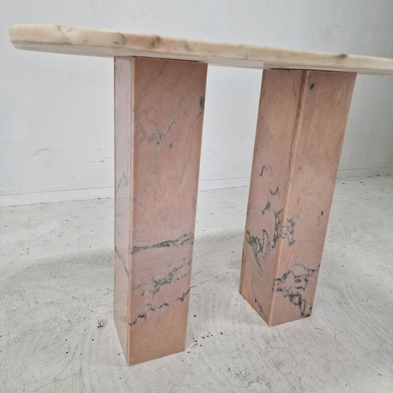 Image 1 of Vintage marmeren bijzettafel, Italië 1980