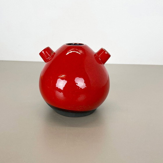 Image 1 of Vintage vaas van rood keramiek voor Marei Ceramics, Duitsland 1970