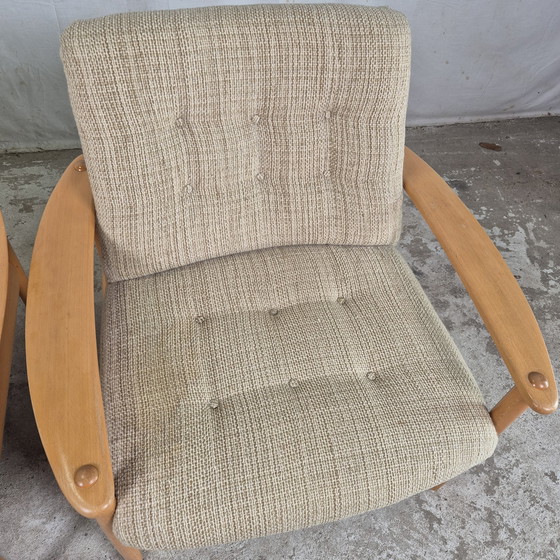 Image 1 of Vintage Scandinavische Stijl 3-Zits Bank + 2X Fauteuil 60'S