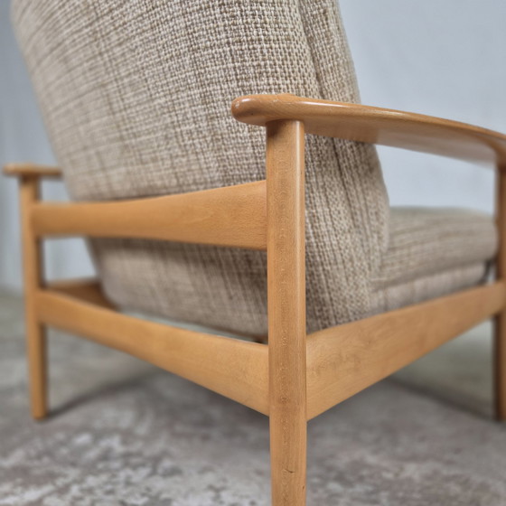 Image 1 of Vintage Scandinavische Stijl 3-Zits Bank + 2X Fauteuil 60'S