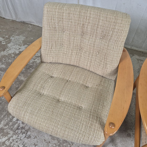 Image 1 of Vintage Scandinavische Stijl 3-Zits Bank + 2X Fauteuil 60'S