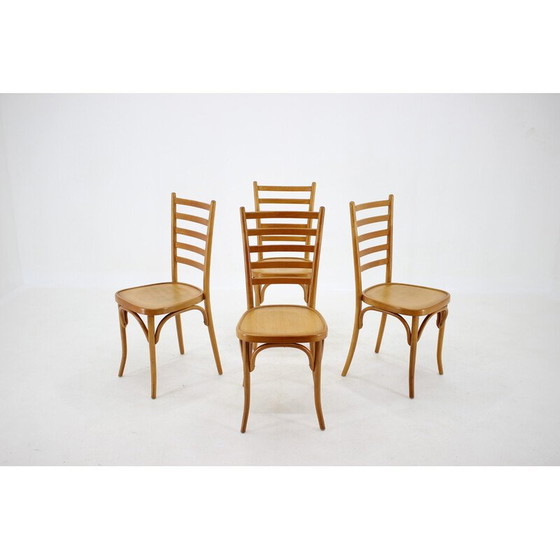 Image 1 of Set van 4 vintage Italiaanse eetkamerstoelen, 1970