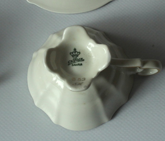 Image 1 of 2x zeldzame porseleinen demitasse kopjes als set