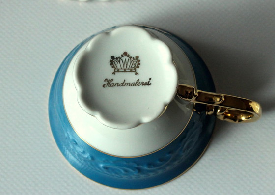 Image 1 of 2x zeldzame porseleinen demitasse kopjes als set