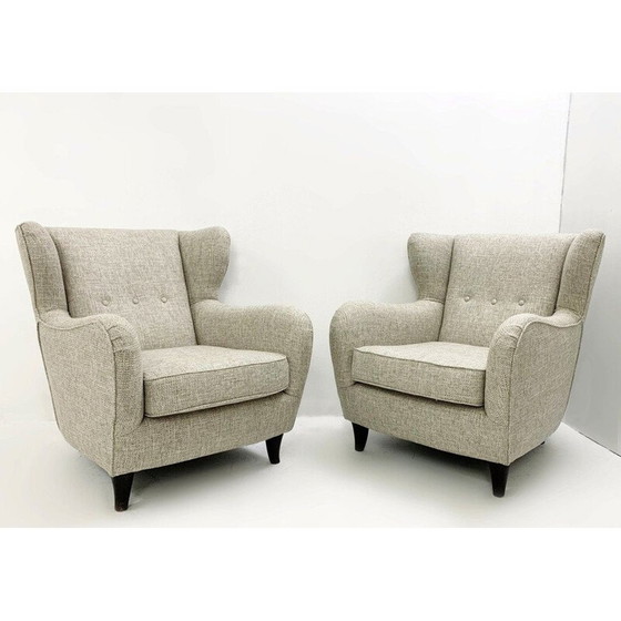 Image 1 of Paar vintage wingback fauteuils, Italië