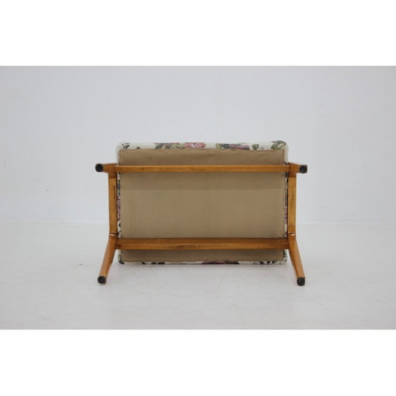 Image 1 of Vintage beukenhouten krukje, Tsjecho-Slowakije 1970