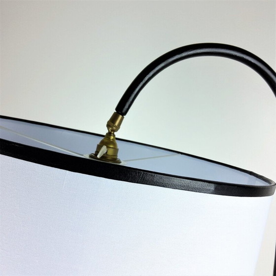 Image 1 of Vintage zwarte metalen vloerlamp, 1950