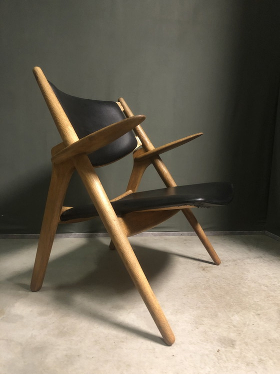 Image 1 of Hans J. Wegner Ch-28 Stoel Voor Carl Hansen