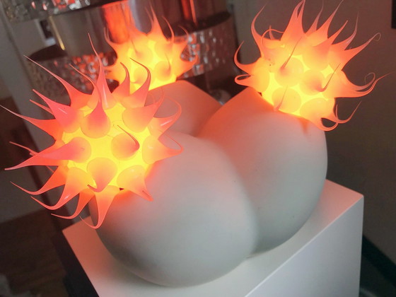 Image 1 of Vintage lamp - Virus - Yuval Alduby - Valdesign Ubo - Ruimtetijdperk - 1970