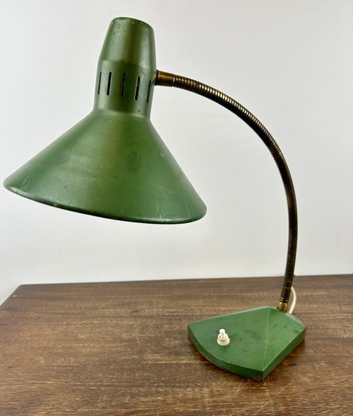 Antieke Industriële Bureaulamp