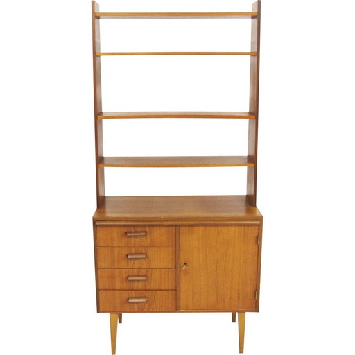 Vintage Scandinavische secretaire in teak, Zweden 1960