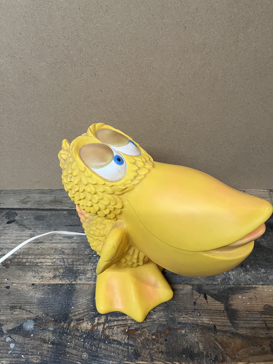 Image 1 of Vintage vinyl pelikaan lamp