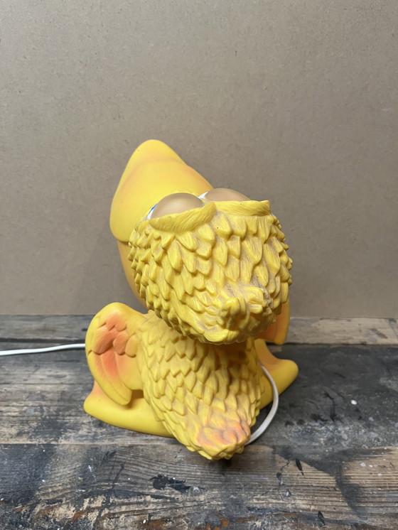 Image 1 of Vintage vinyl pelikaan lamp