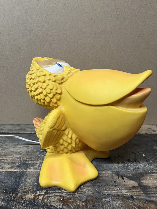 Vintage vinyl pelikaan lamp