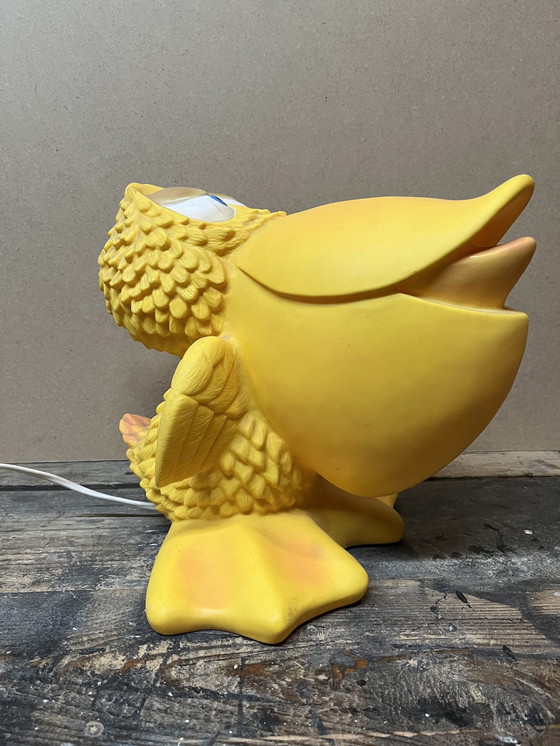Image 1 of Vintage vinyl pelikaan lamp