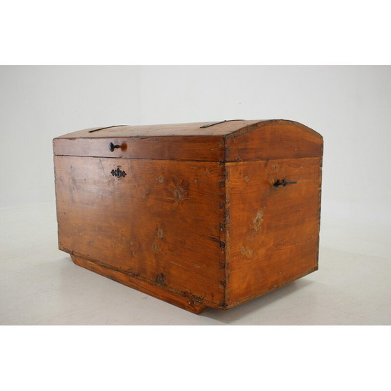 Image 1 of Vintage houten kist, Tsjecho-Slowakije