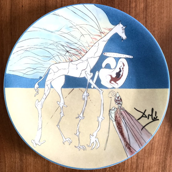 Image 1 of 6x Salvador Dali porseleinen borden Le Conquete du Cosmos van Limoges