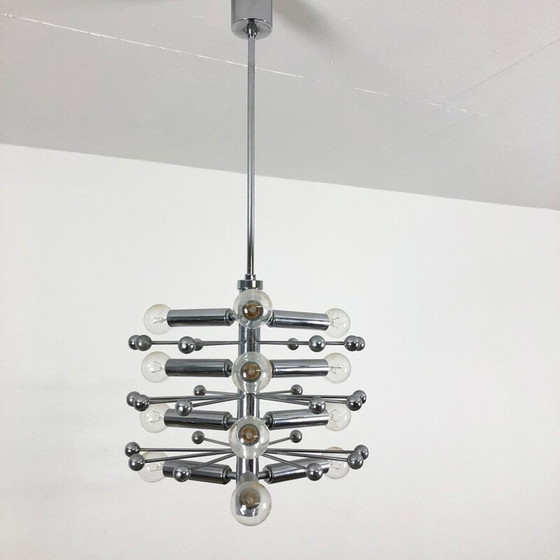 Image 1 of Vintage hanglamp "Sputnik" in chroom