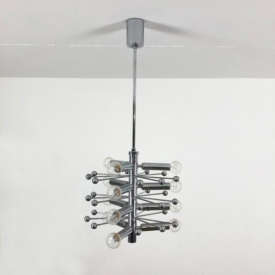 Image 1 of Vintage hanglamp "Sputnik" in chroom