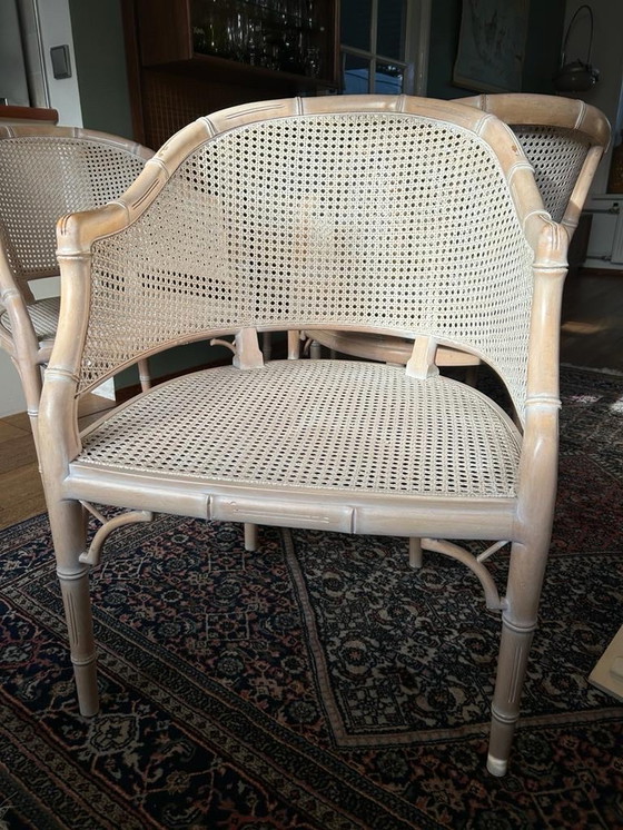 Image 1 of Set vintage giorgetti Faux bamboe stoelen