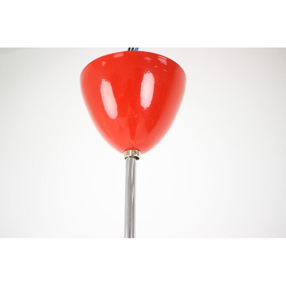 Image 1 of Vintage metalen kroonluchter van Drupol, Tsjecho-Slowakije 1970